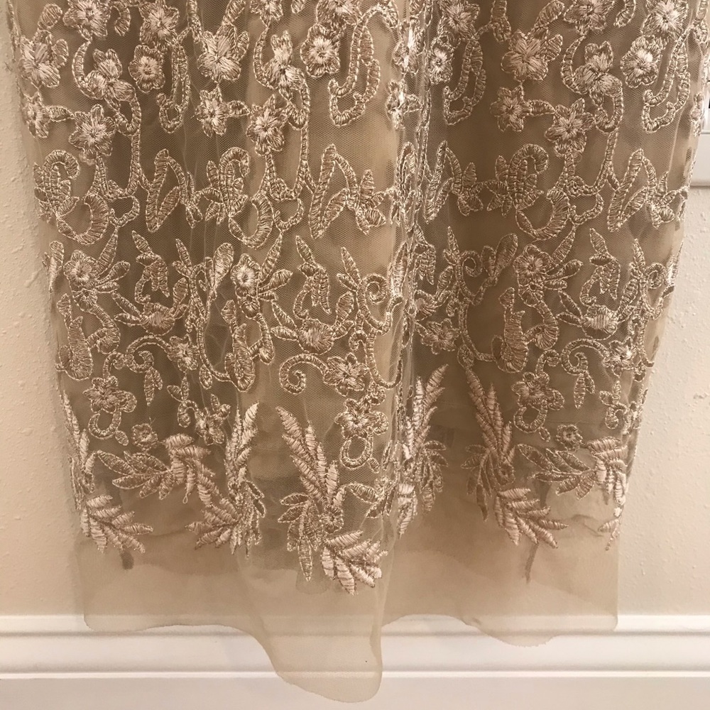 Nicole Miller Embroidered Tulle Gown - Picture 5 of 10